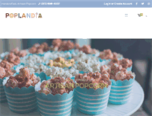 Tablet Screenshot of poplandiapopcorn.com